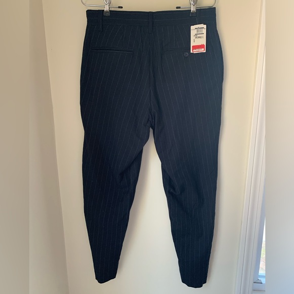 BLDWN Pinstripe Trouser Sz 30 Sato Navy Striped Tencel Cotton Wool Pants NWT - Picture 7 of 12
